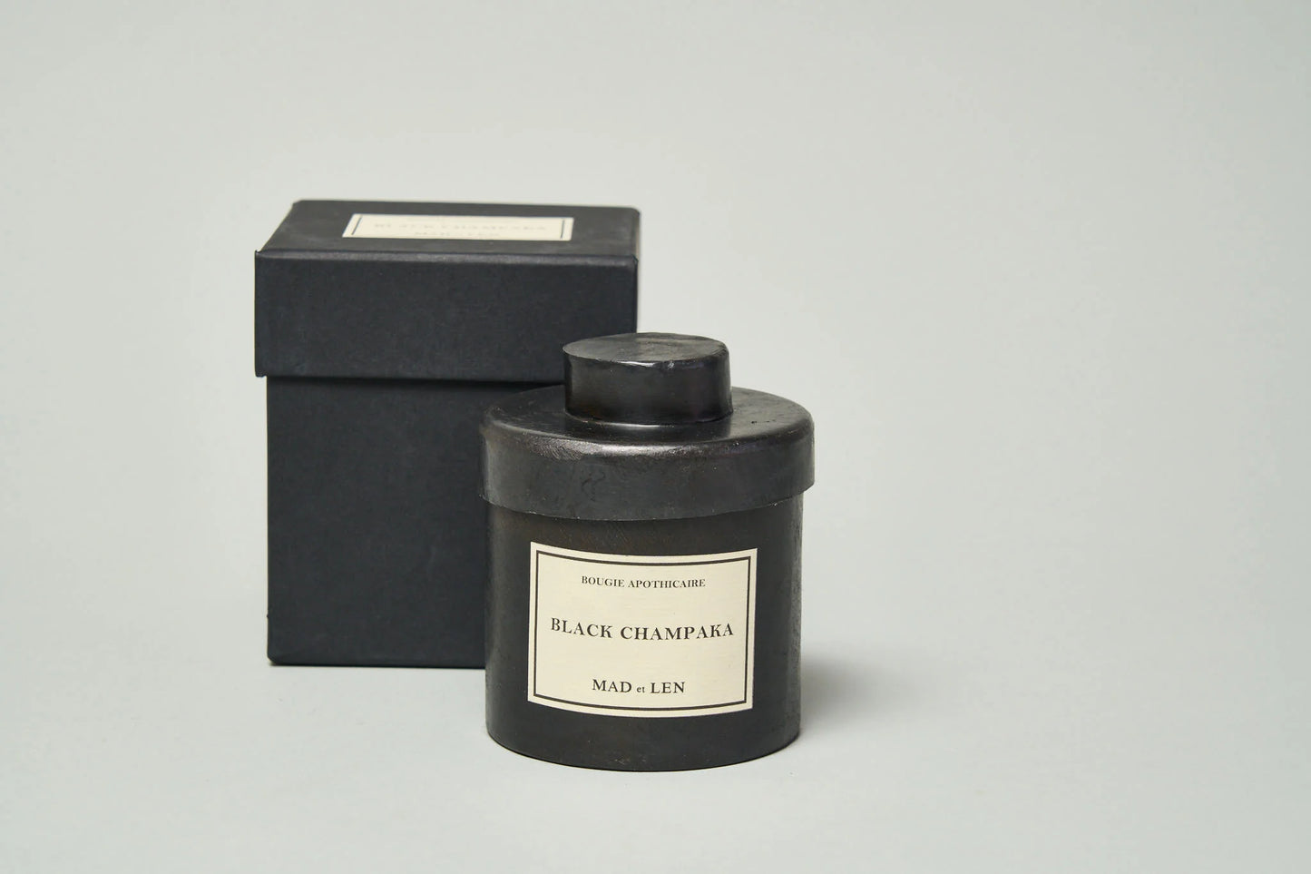 BOUGIE D'APOTHICAIRE 300G BLACK WAX (BLACK CHAMPAKA)