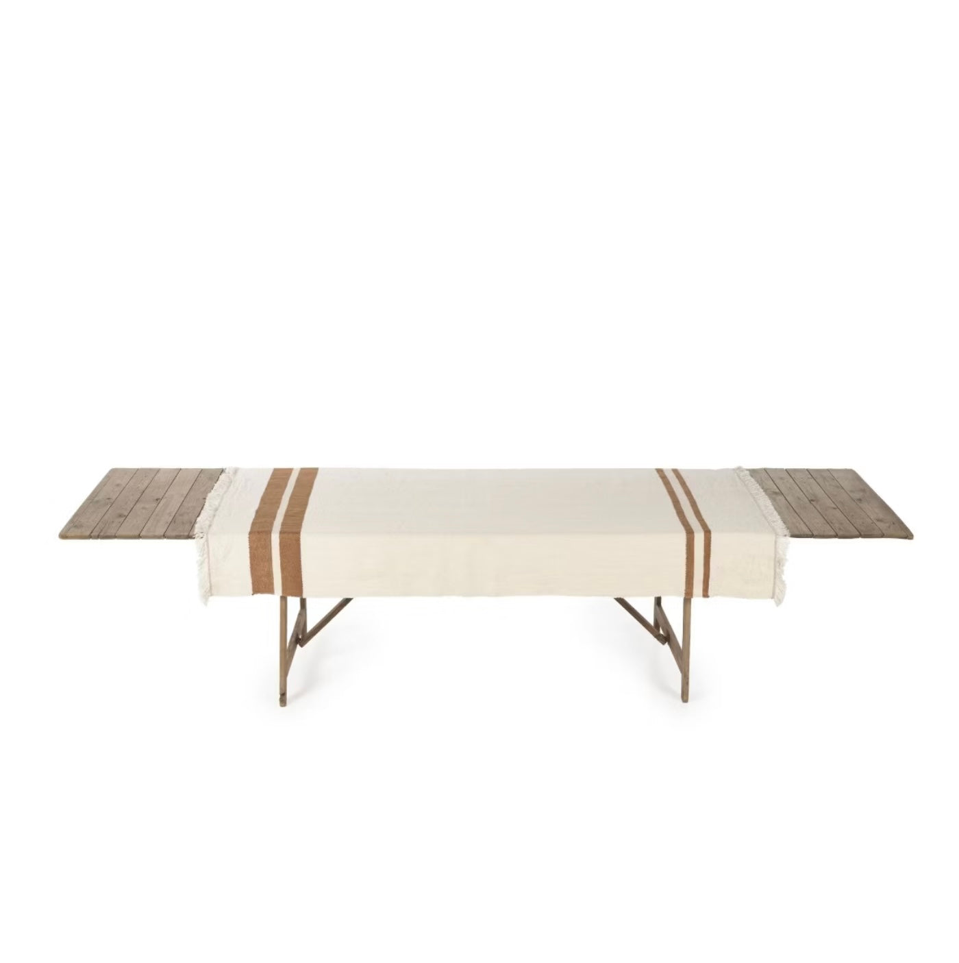 Belgian Table Throw Tablecloth 140X180 Railway
