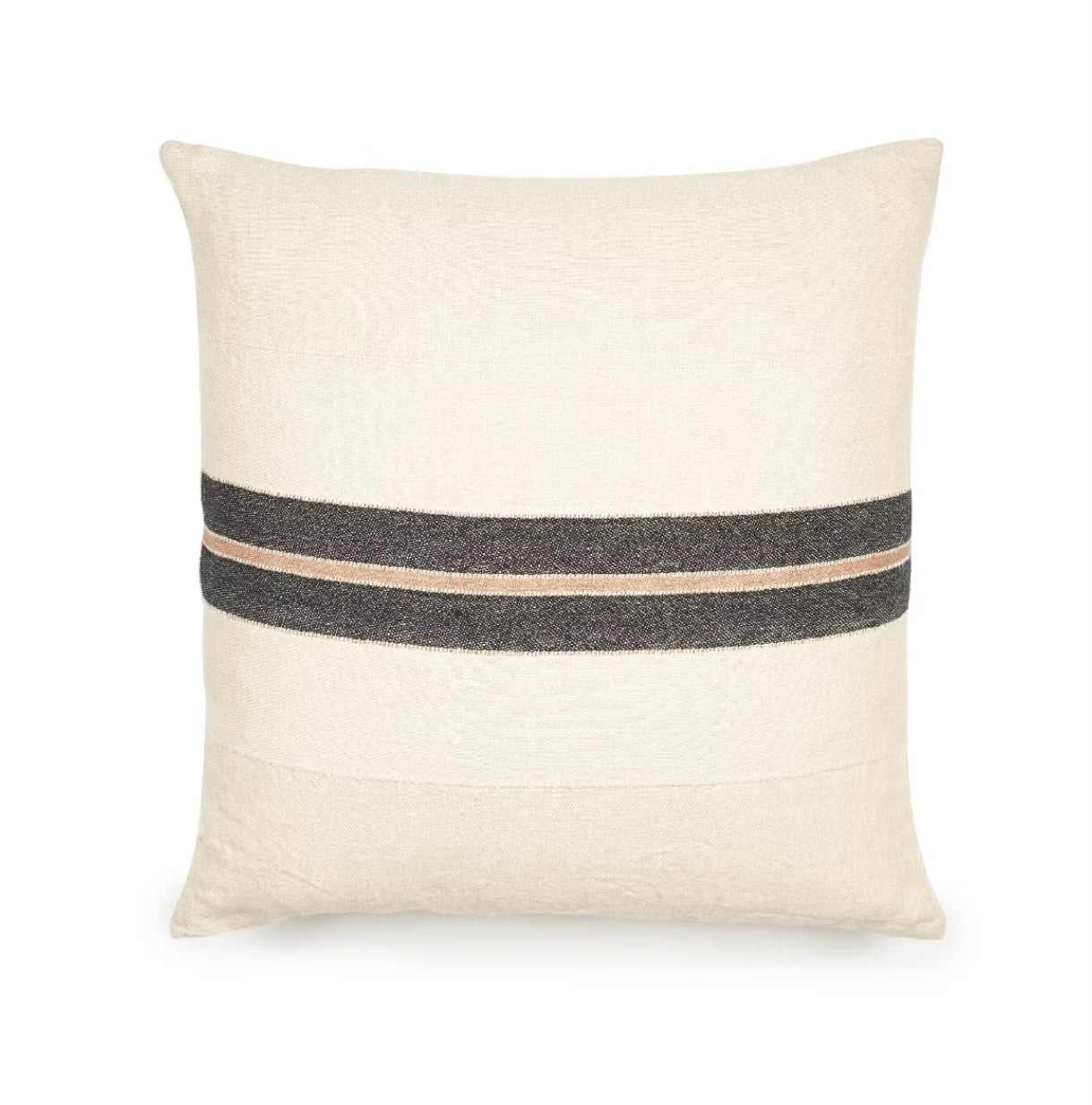 The Patagonian Stripe Pillow Cover 63X63Cm Black Stripe