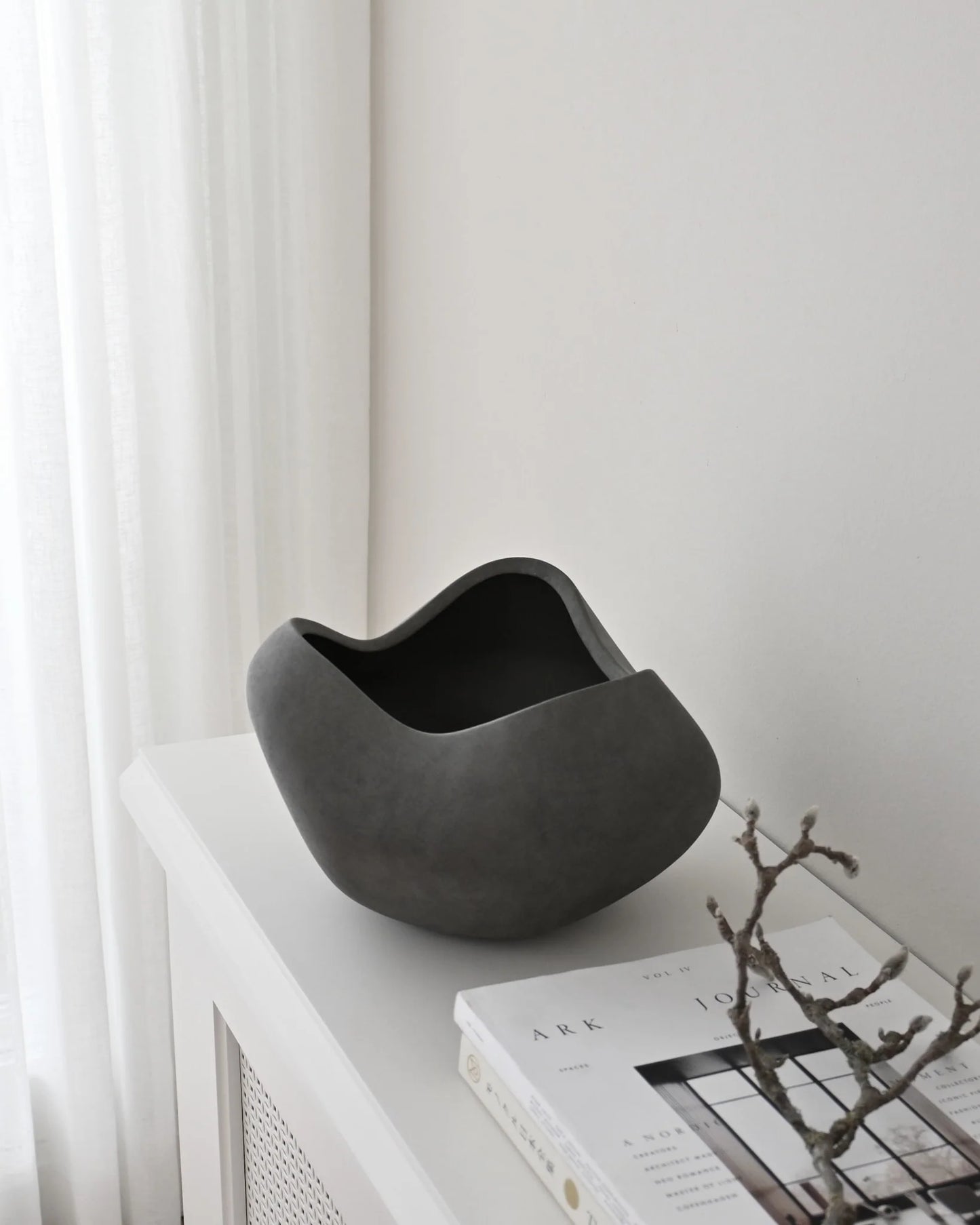 Curve Bowl Big Dark Grey