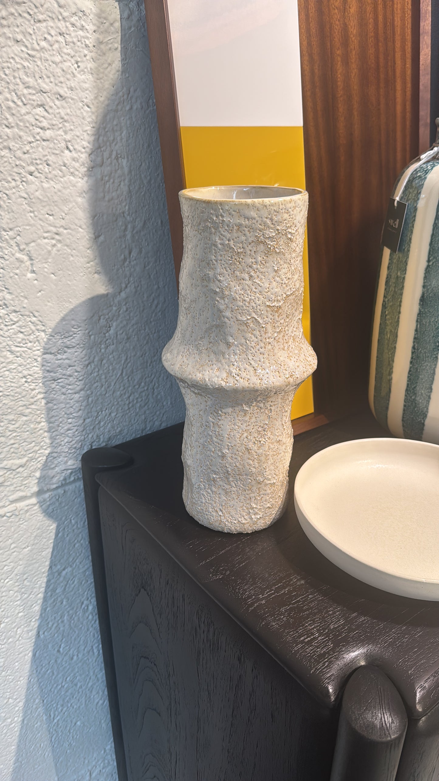 Jarron blanco ceramica