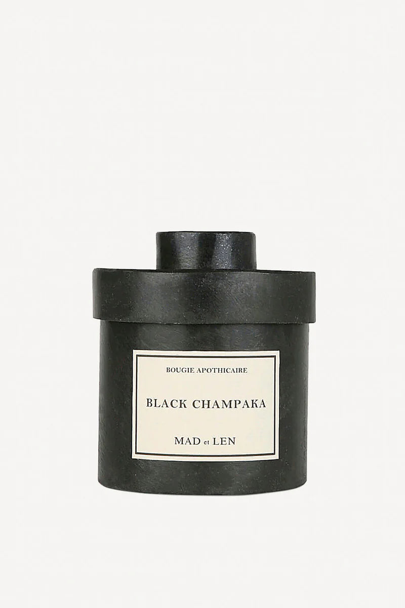 BOUGIE D'APOTHICAIRE 300G BLACK WAX (BLACK CHAMPAKA)
