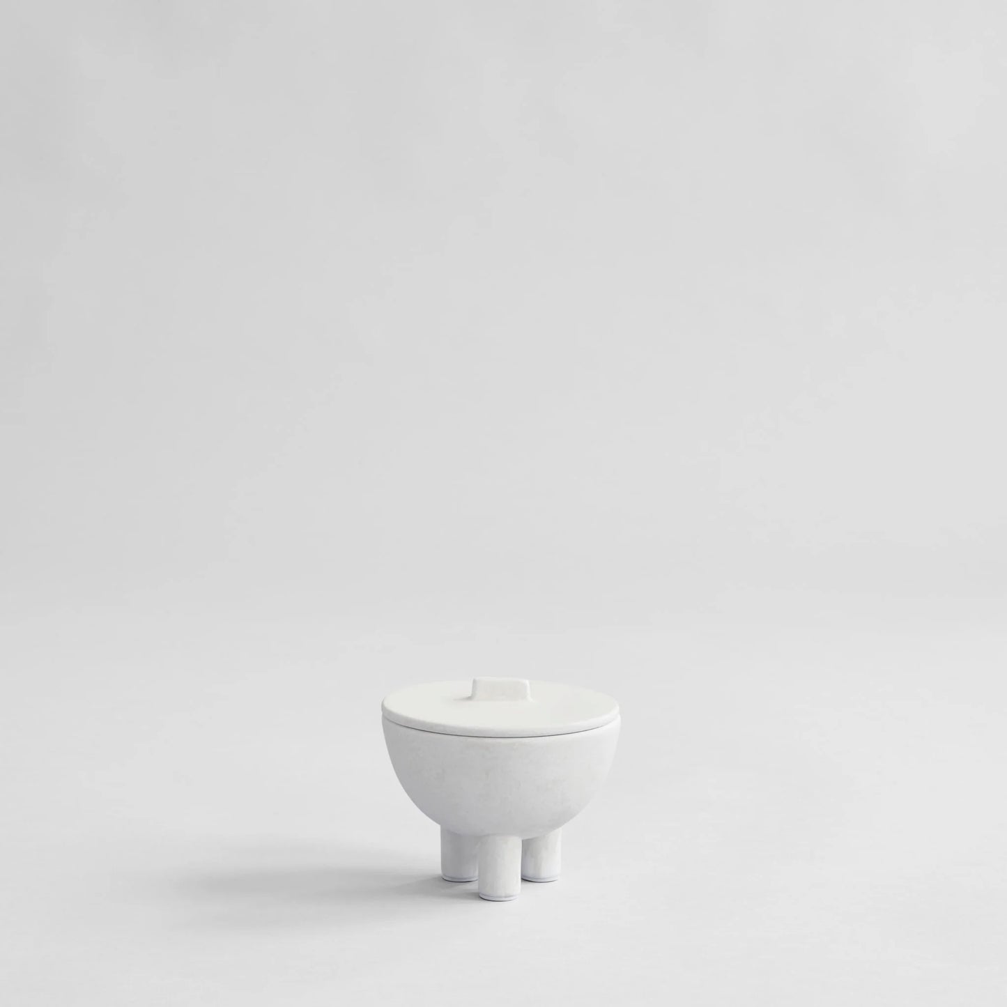 Duck Jar Med Bone White