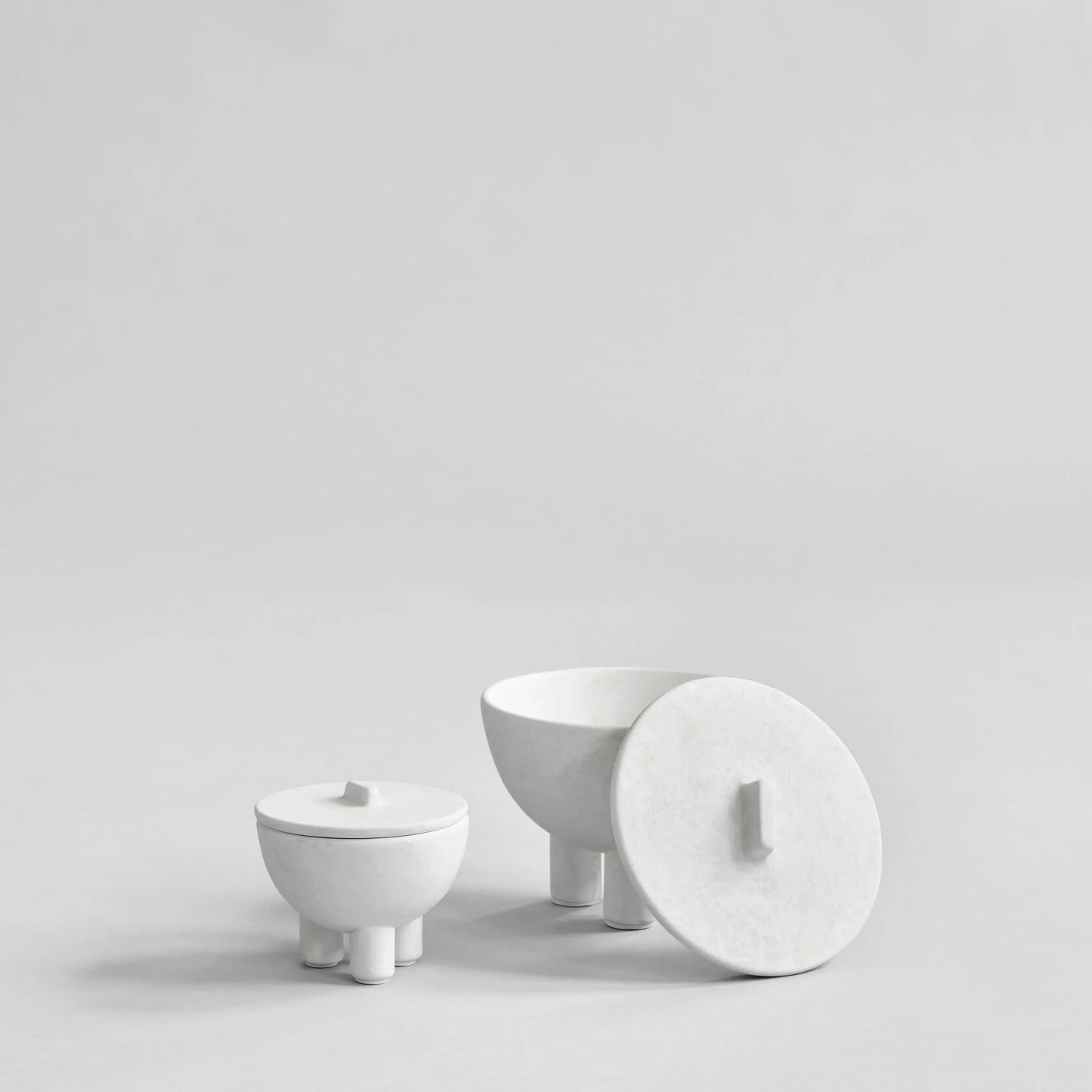 Duck Jar Med Bone White