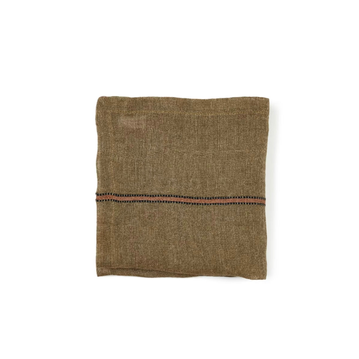 Marie Napkin 42X42 Bronze Stripe