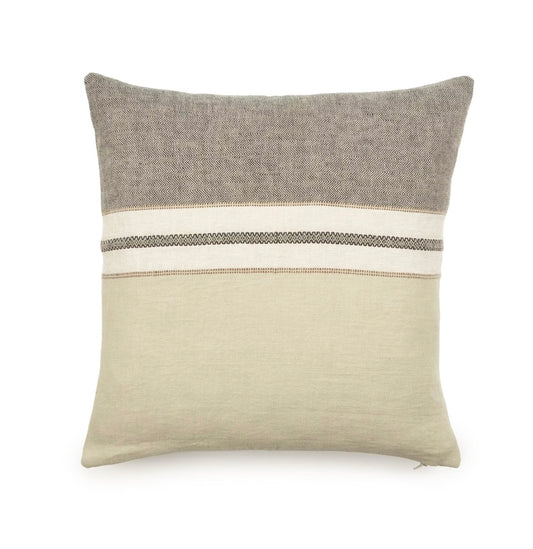 The Belgian Pillow Pillow cover 50x50 Beeswax Stripe