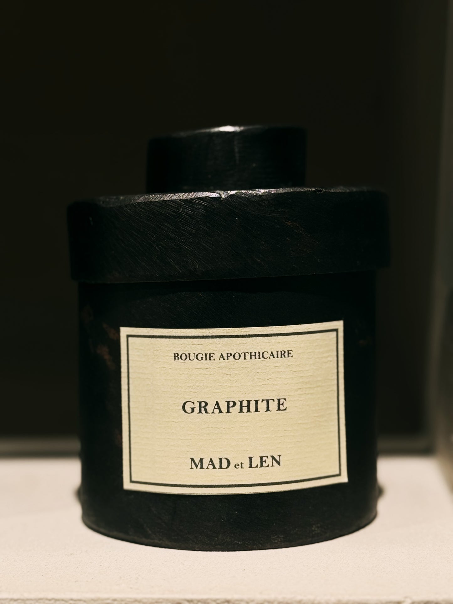 Bougie D'Apothicaire 300G Black Wax (Graphite)
