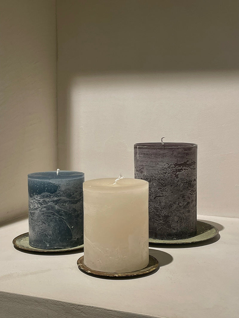 Candleplate metal green medium ⌀13,5