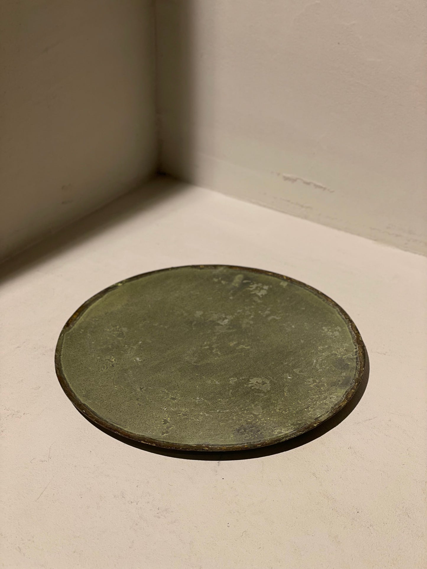 Candleplate metal green Large ⌀18