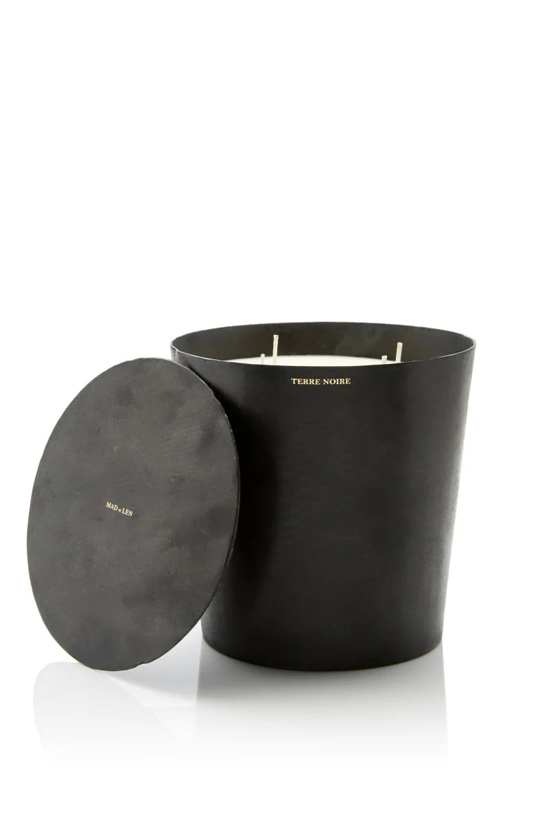 Bougie Vestimentale Large 20X21 Black Wax Graphite