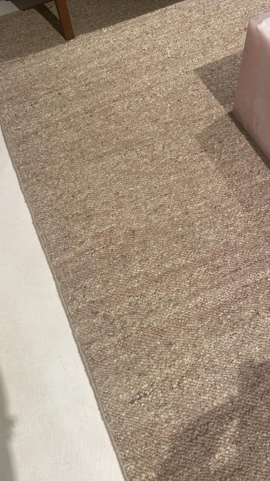 Handcarded wool rug
