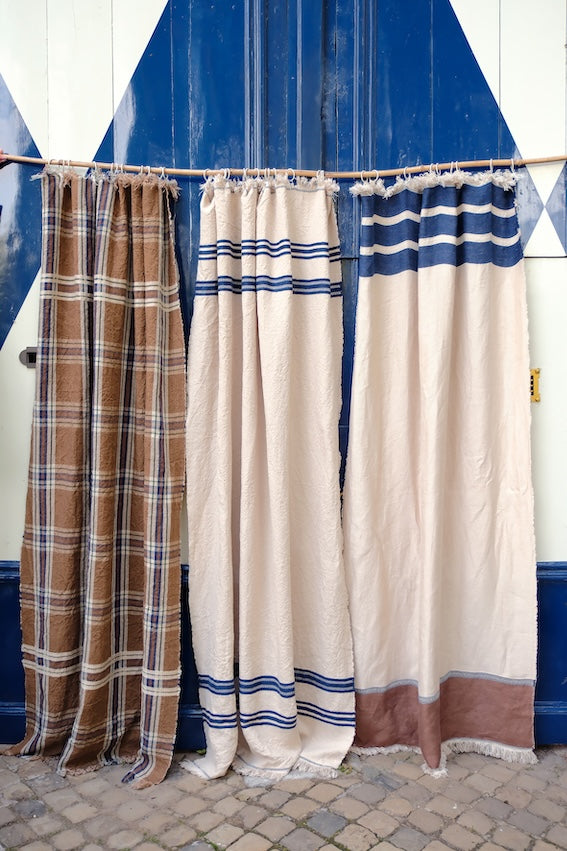 Indigo coverlet