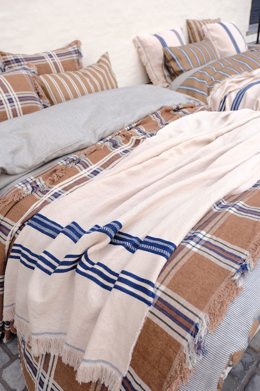 Indigo coverlet
