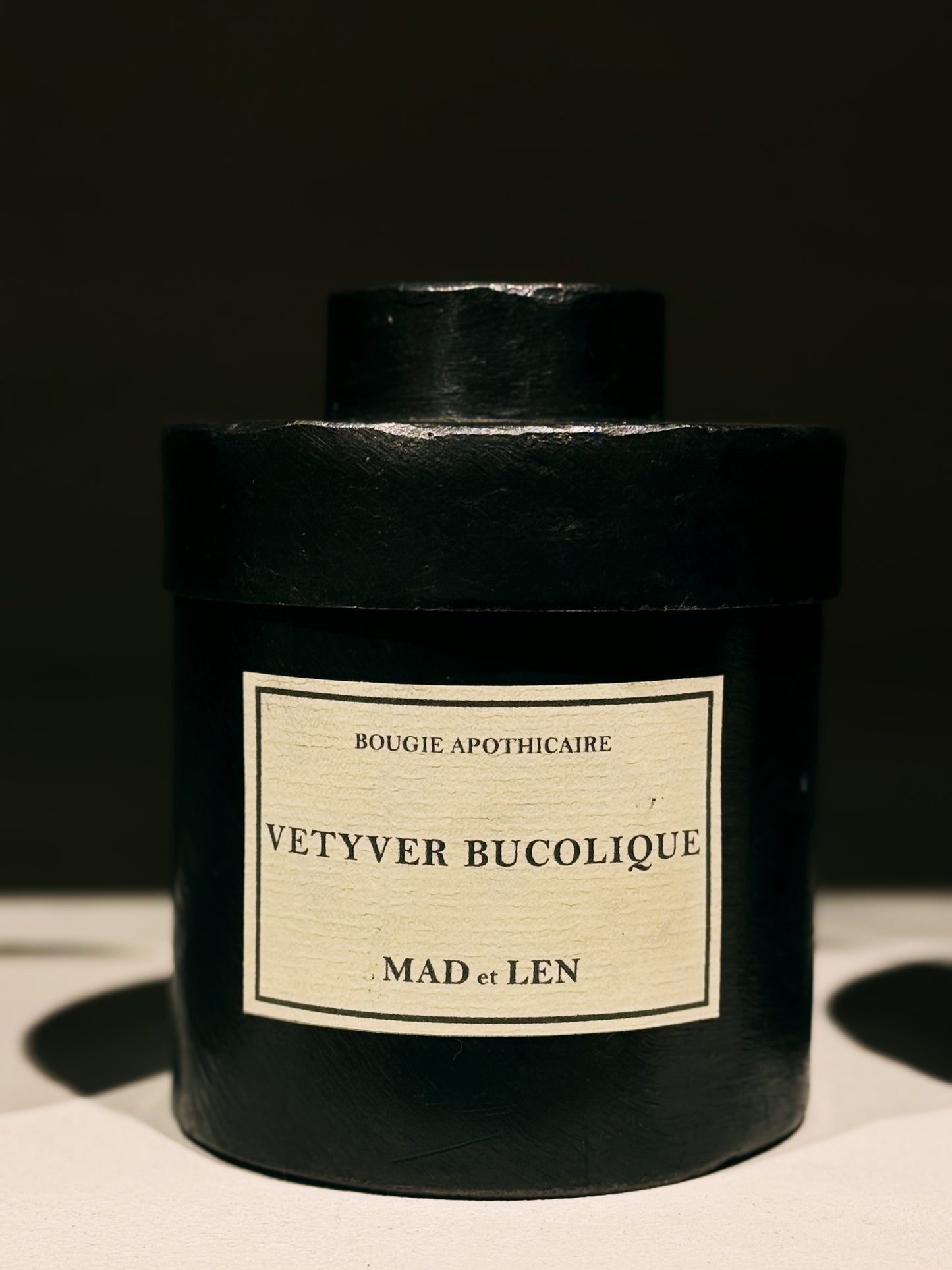 BOUGIE D'APOTHICAIRE 300G BLACK WAX (VETYVER BUCOLIQUE)