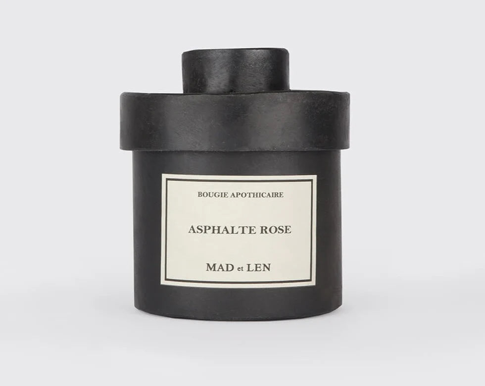 Bougie D'Apothicaire 300G Black Wax(Asphalte Rose)