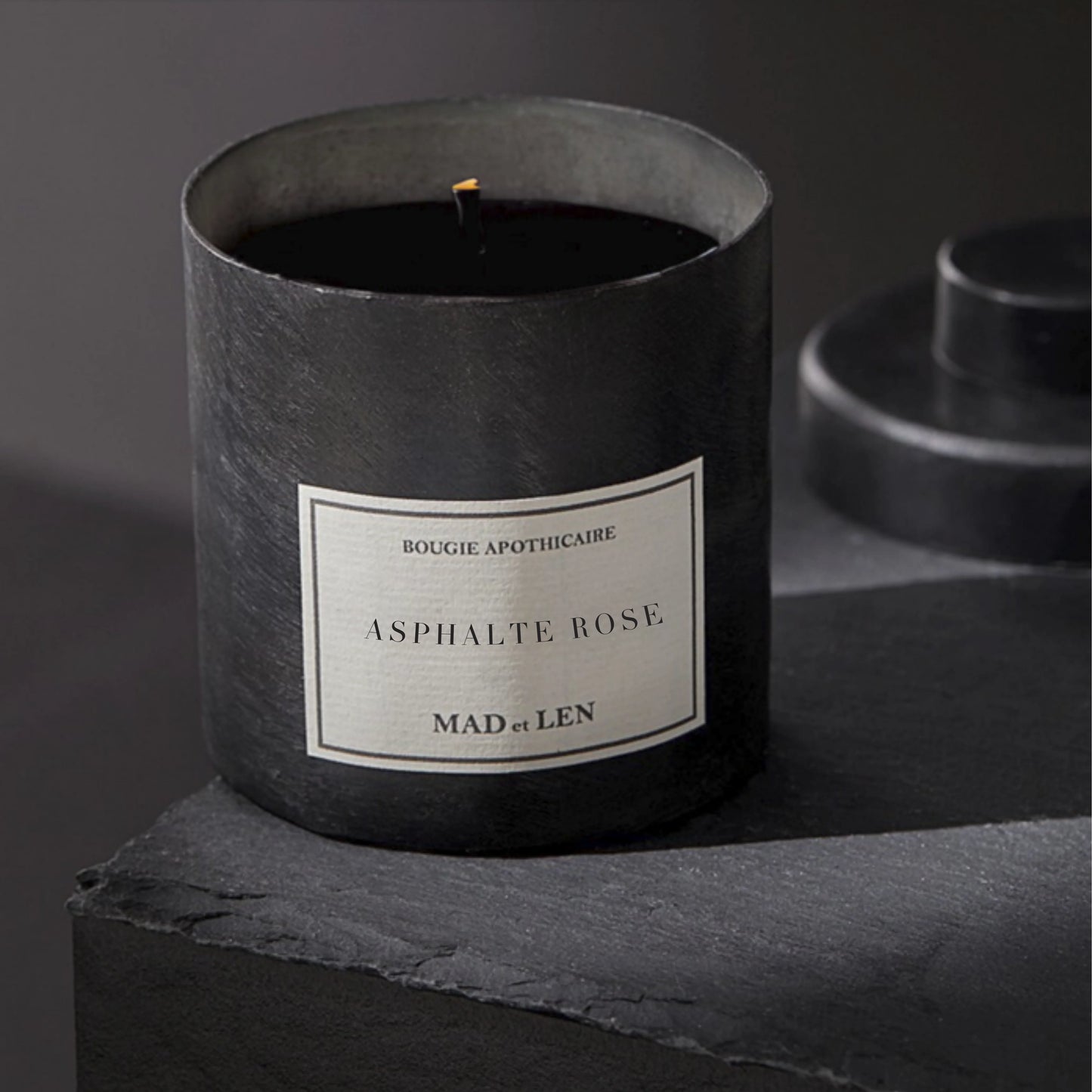 Bougie D'Apothicaire 300G Black Wax(Asphalte Rose)