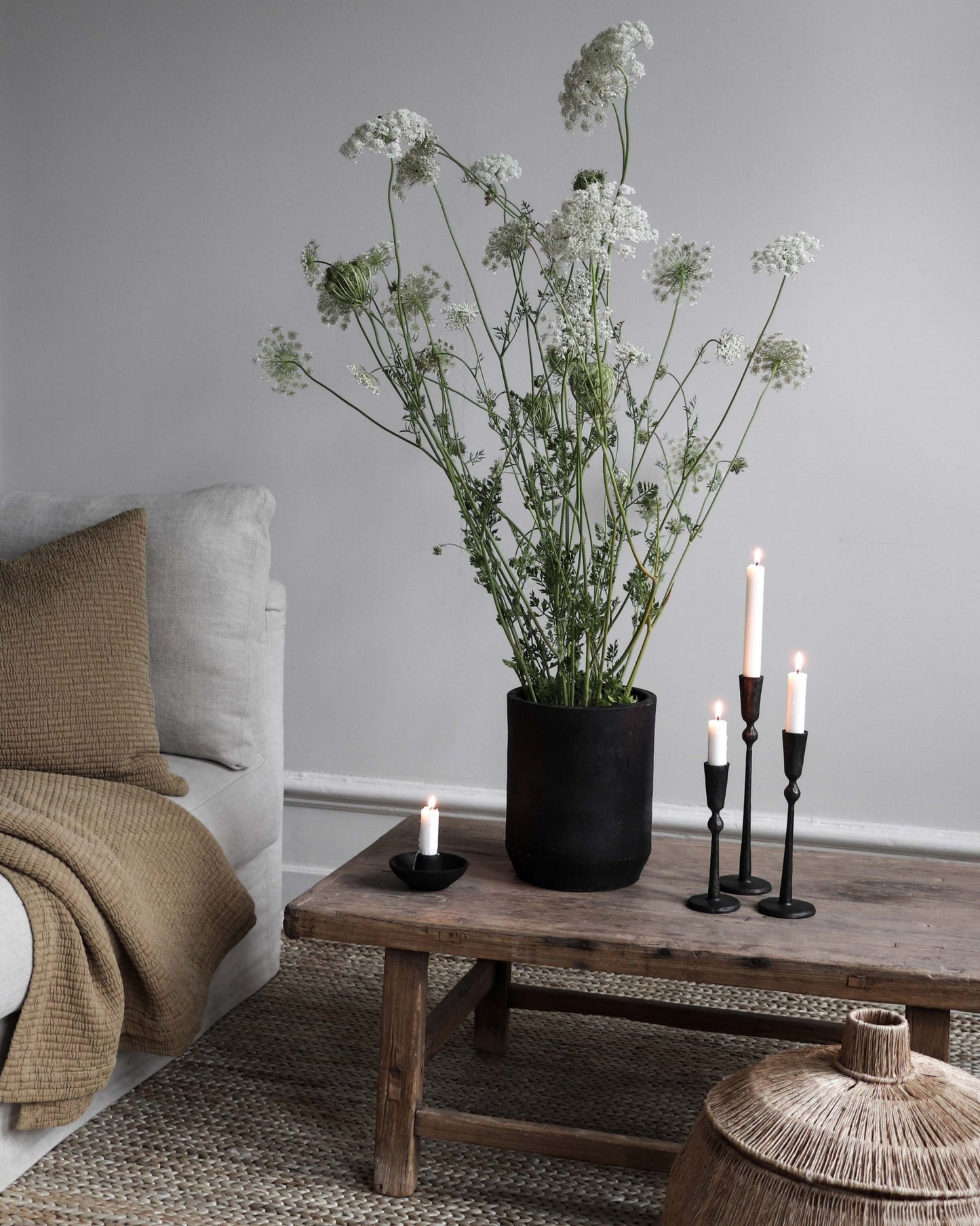 Boule Candleholder L - Black