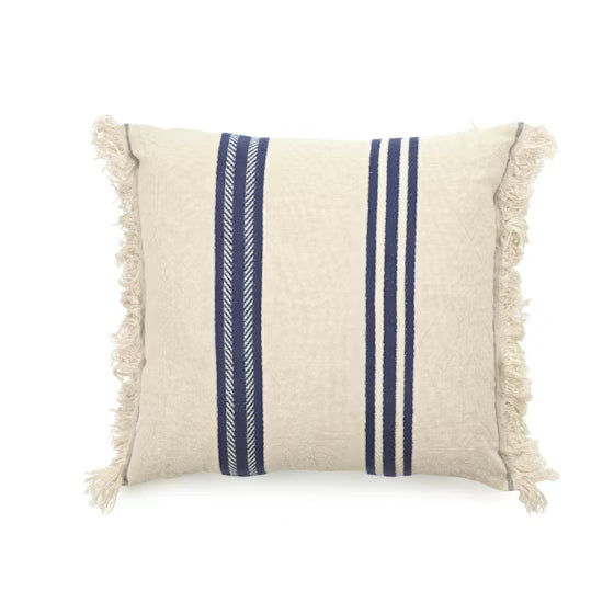 Indigo stripe Pillow Cover